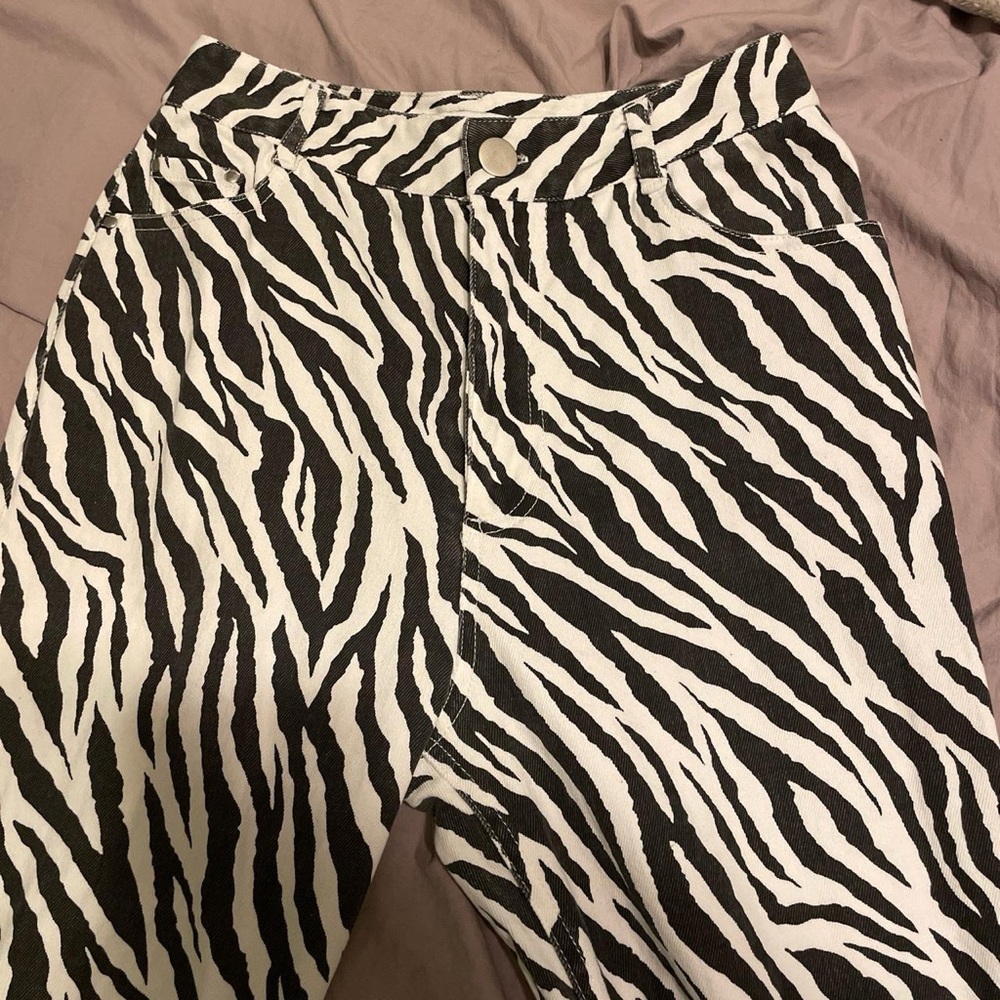 Size Small Zebra Pattern Pants - image 2
